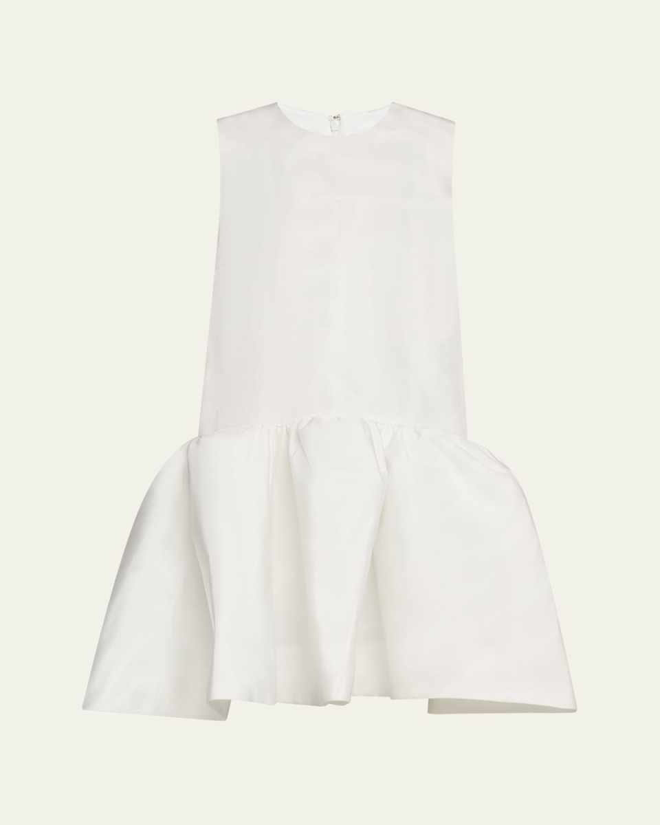 Drop-waist Moire Babydoll Dress